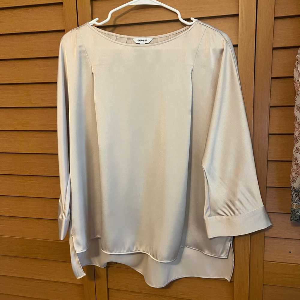 Express Women's Elegant Cream Blouse